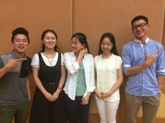 The fantastic student helpers - all students from Guangxi Normal University
